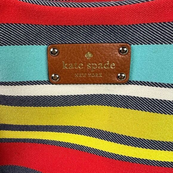 Kate Spade Key West Stevie Baby Diaper bag Stripe w/Changing Pad - Picture 10 of 13